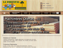 Tablet Screenshot of la-forestal.com.ar